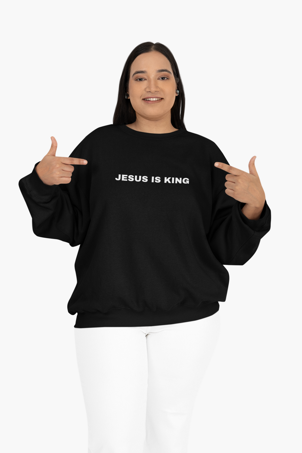 Jesus Is King - Christian Womens Sweatshirt