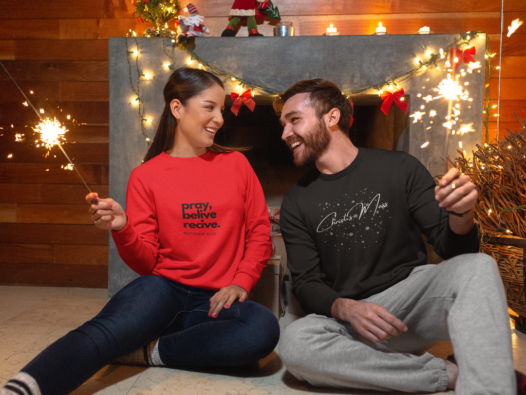 Christ's Mass Sweatshirt, Christian Christmas Jumper, Religious Holiday Sweater, Festive Jesus Pullover, Xmas Crewneck Top