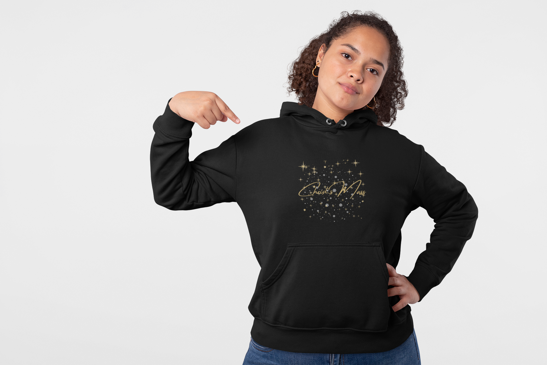 Christ's Mass Hoodie - Unisex Heavy Blend™ Hooded Sweatshirt, Holiday Faith Sweatshirt, Christian Apparel, Religious Pullover,