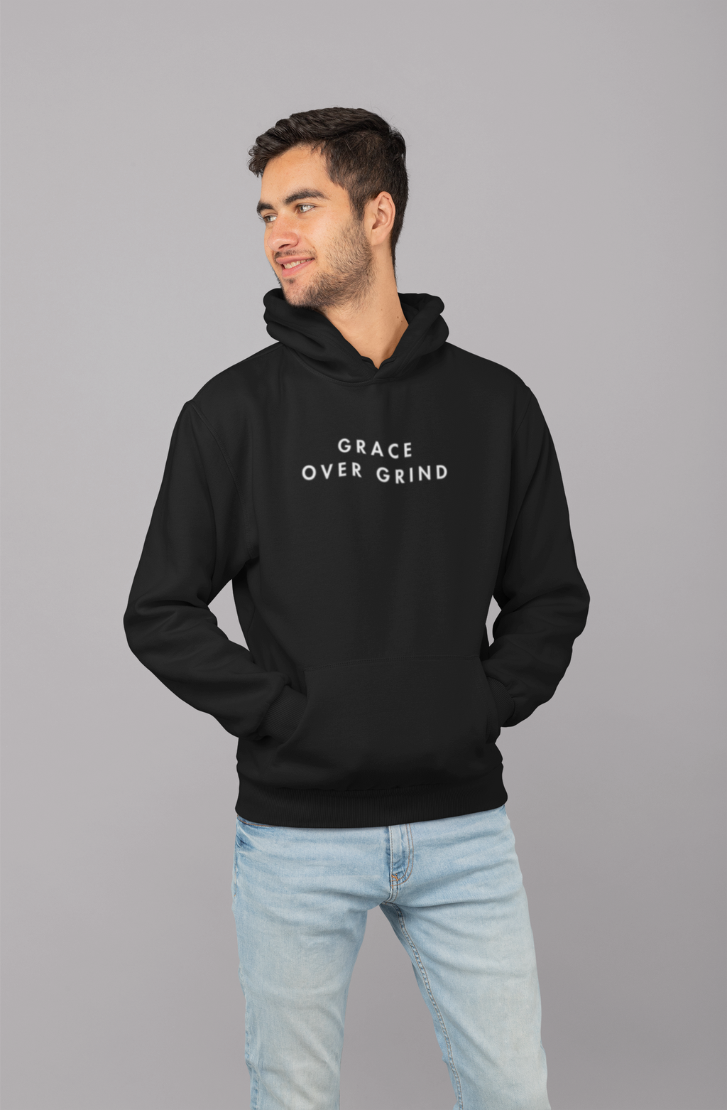 Grace Over Grind Hoodie — Inspirational Faith-Based Pullover