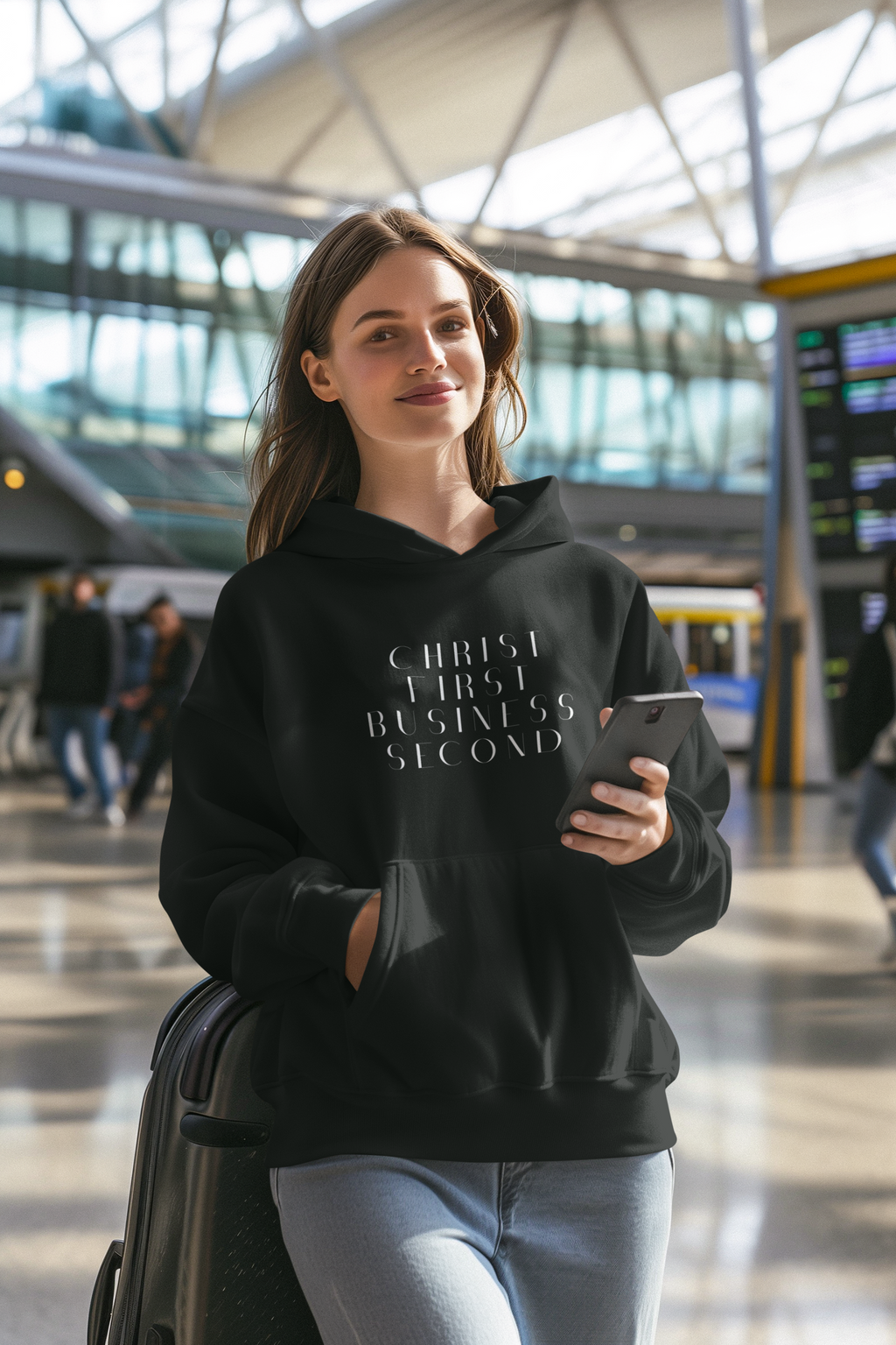 Christ First, Business Second Hoodie
