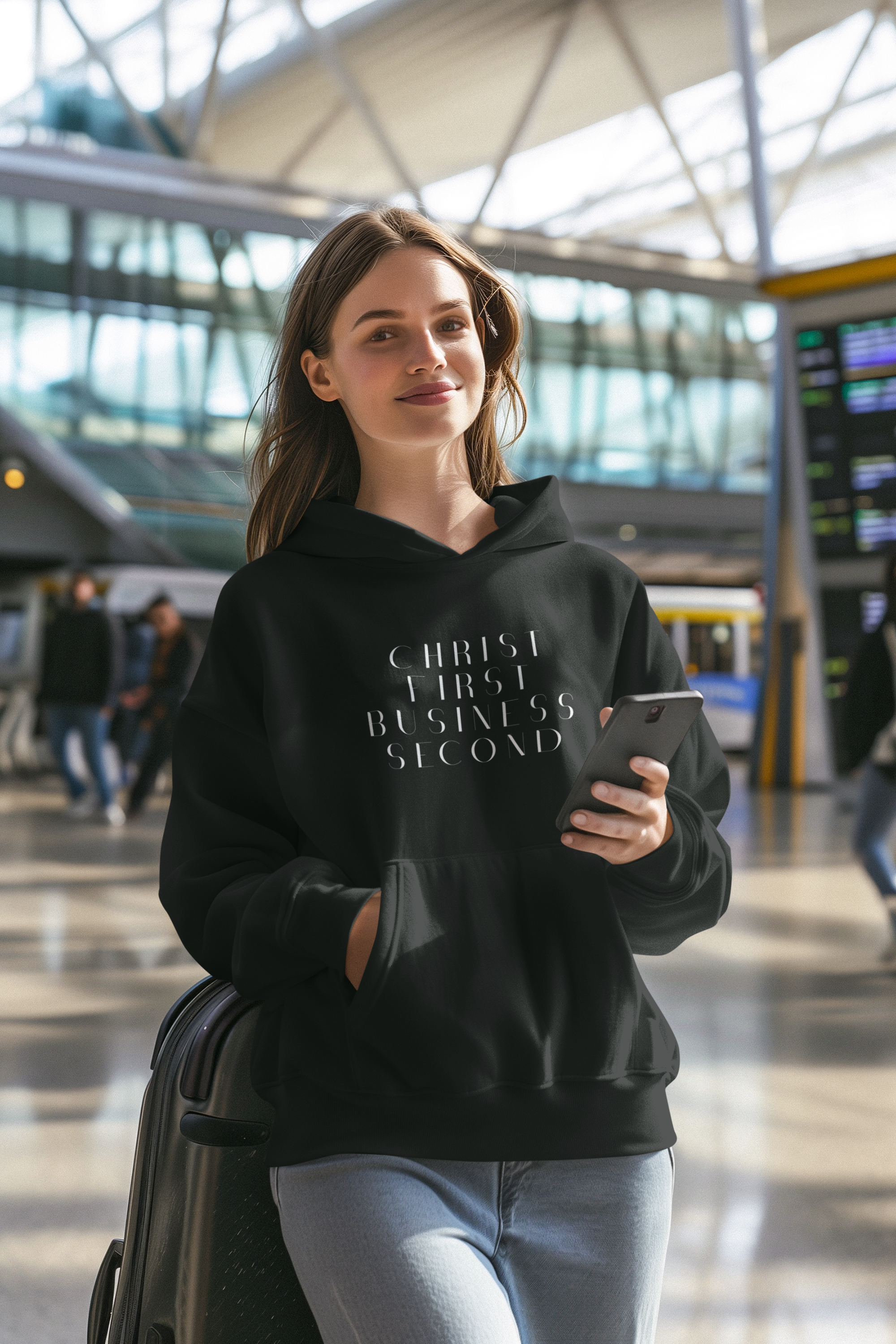 Christ First, Business Second Hoodie