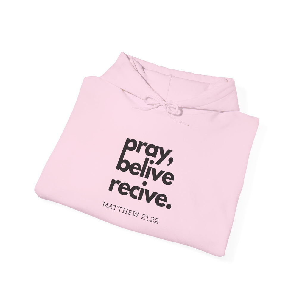 Pray Believe Receive Hoodie Christmas Gift