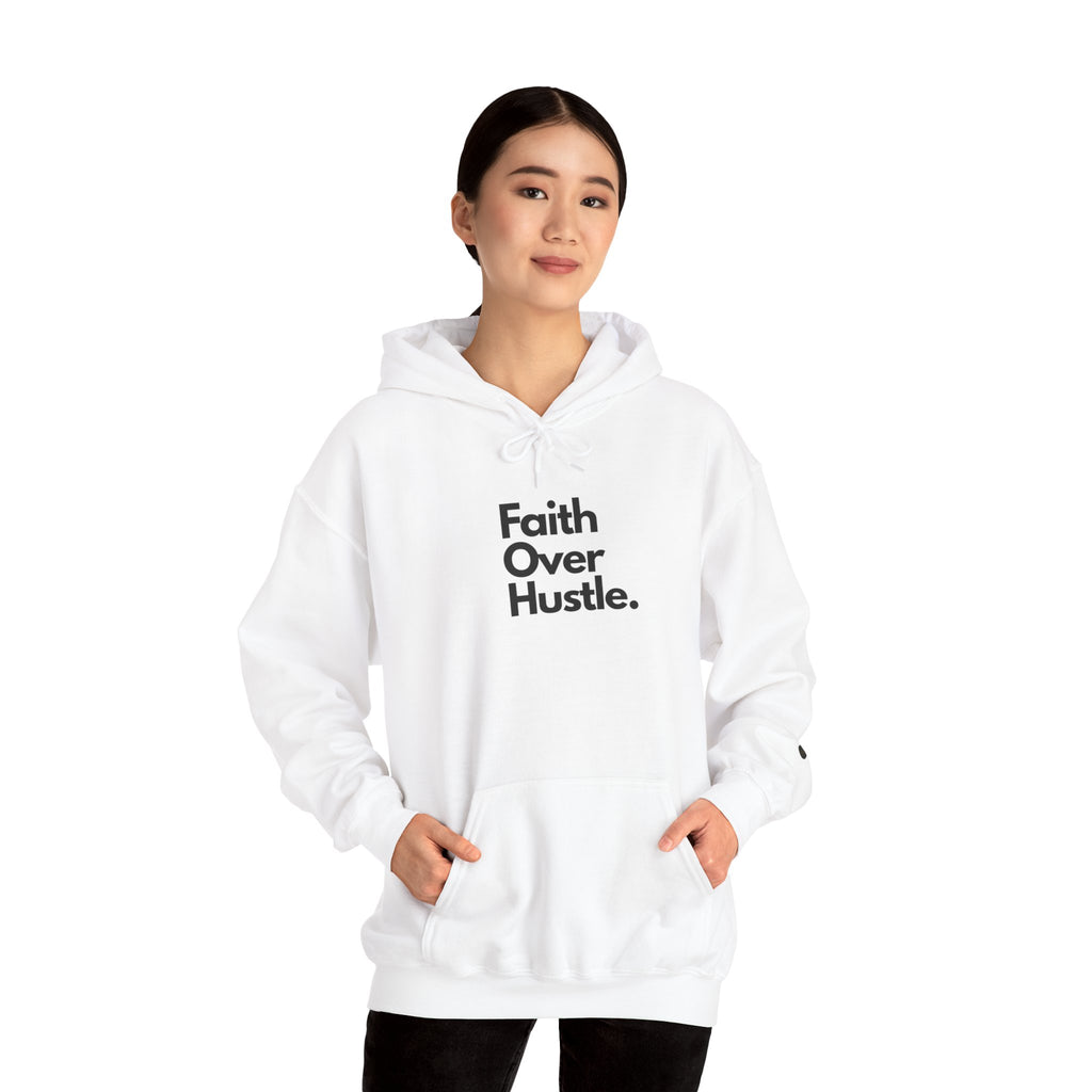 Faith Over Hustle Hoodie — Inspirational Christian Pullover