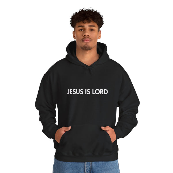 Hoodie - Jesus is Lord Men's Heavy Blend™ Hoodie for Spiritual Everyday Comfort