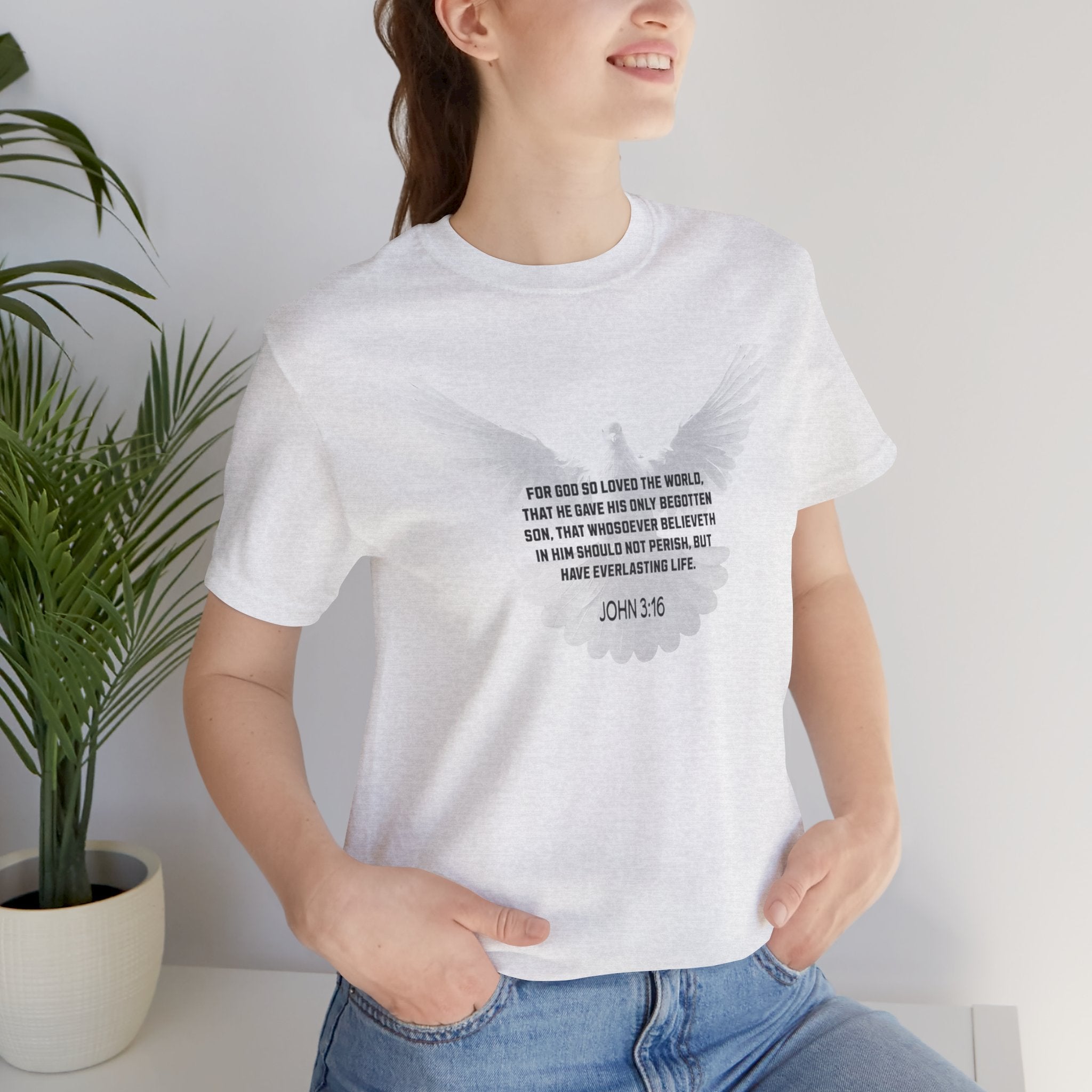 Christian Women's Tee - John 3:16 Short Sleeve Tee
