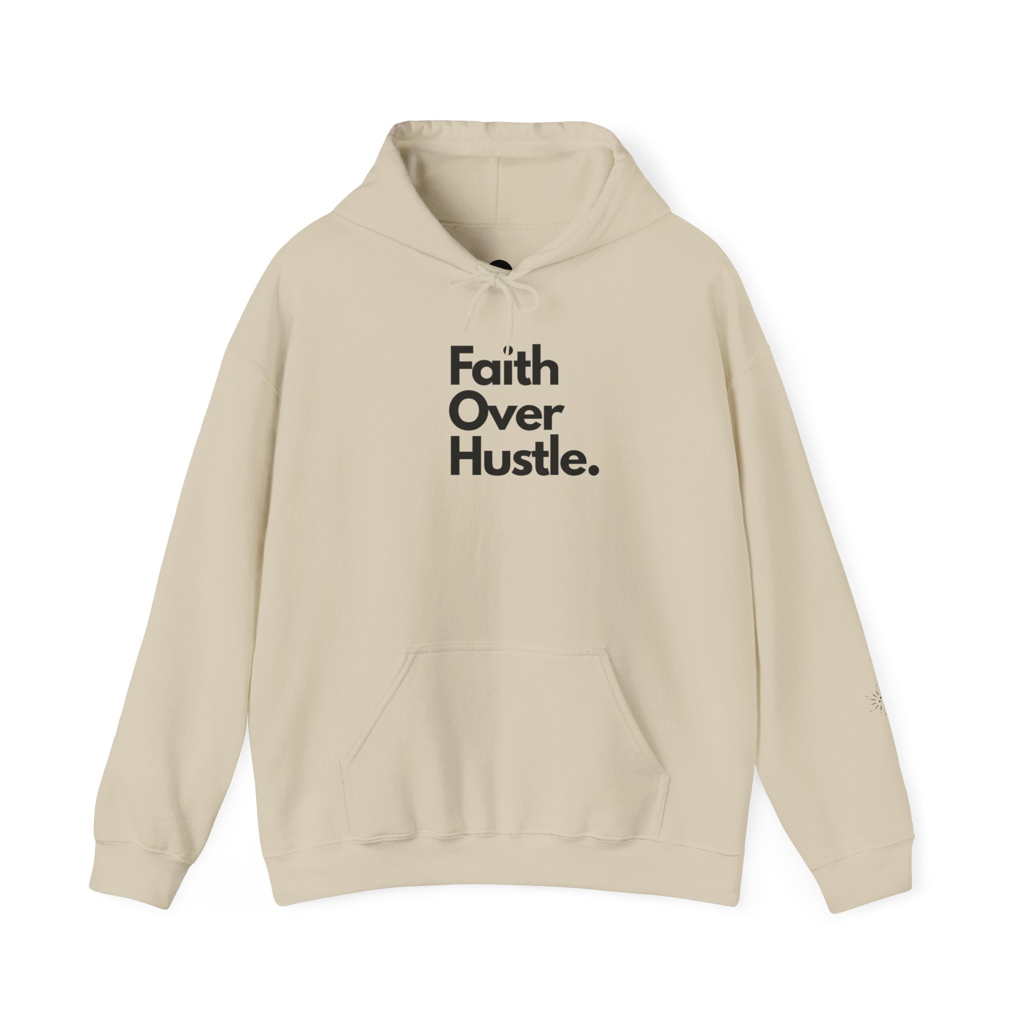 Faith Over Hustle Hoodie — Inspirational Christian Pullover