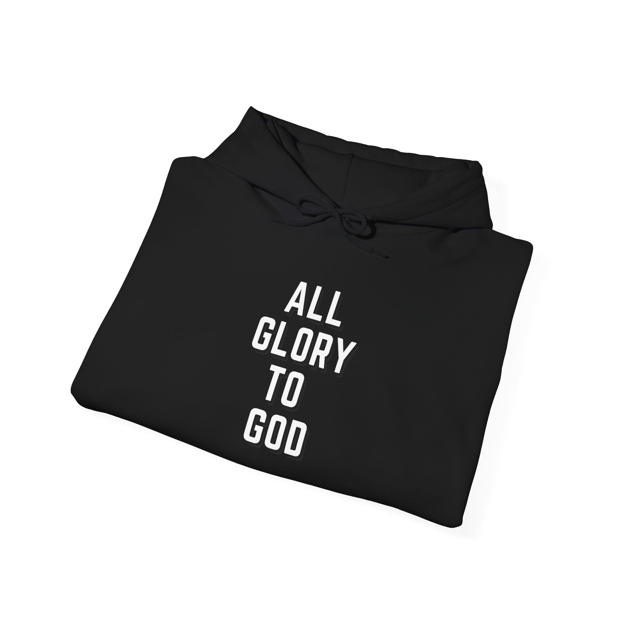 Religious Hooded Sweatshirt - All Glory to God
