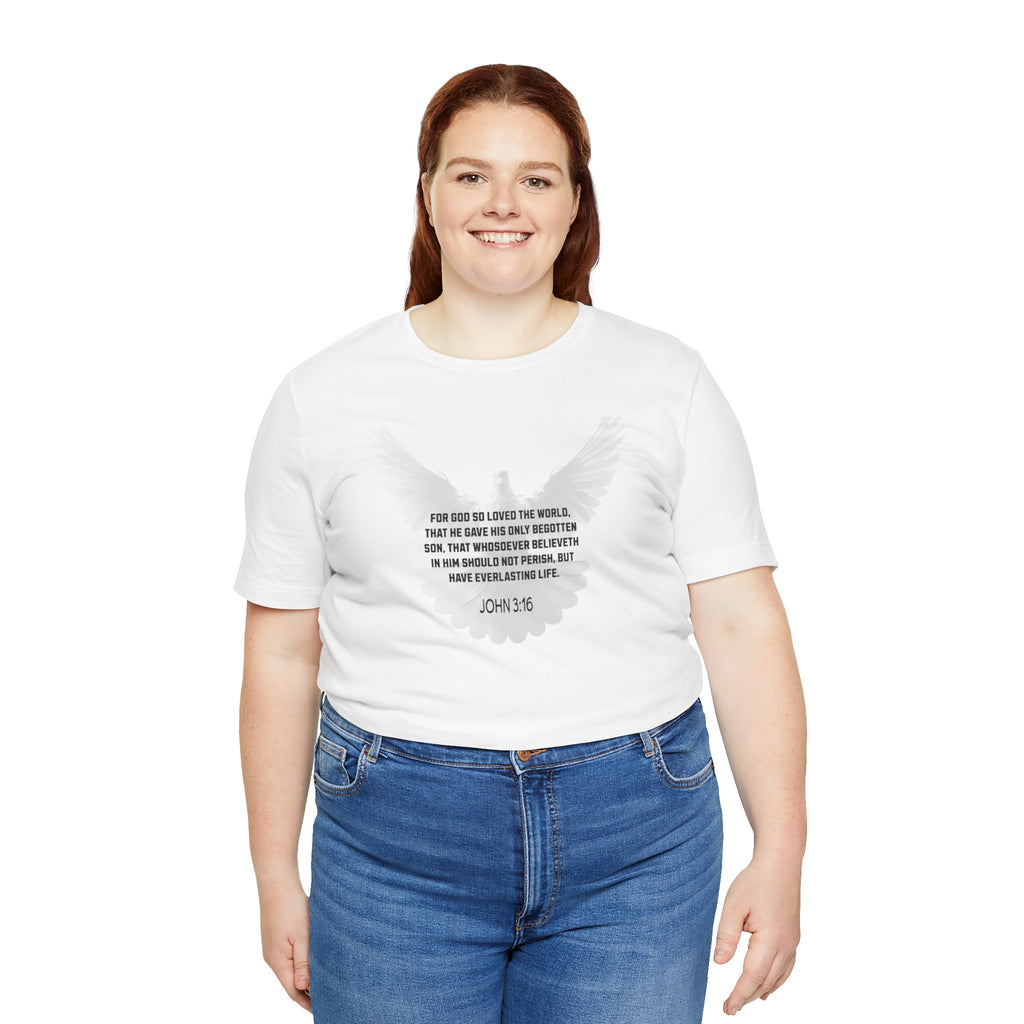 Christian Women's Tee - John 3:16 Short Sleeve Tee