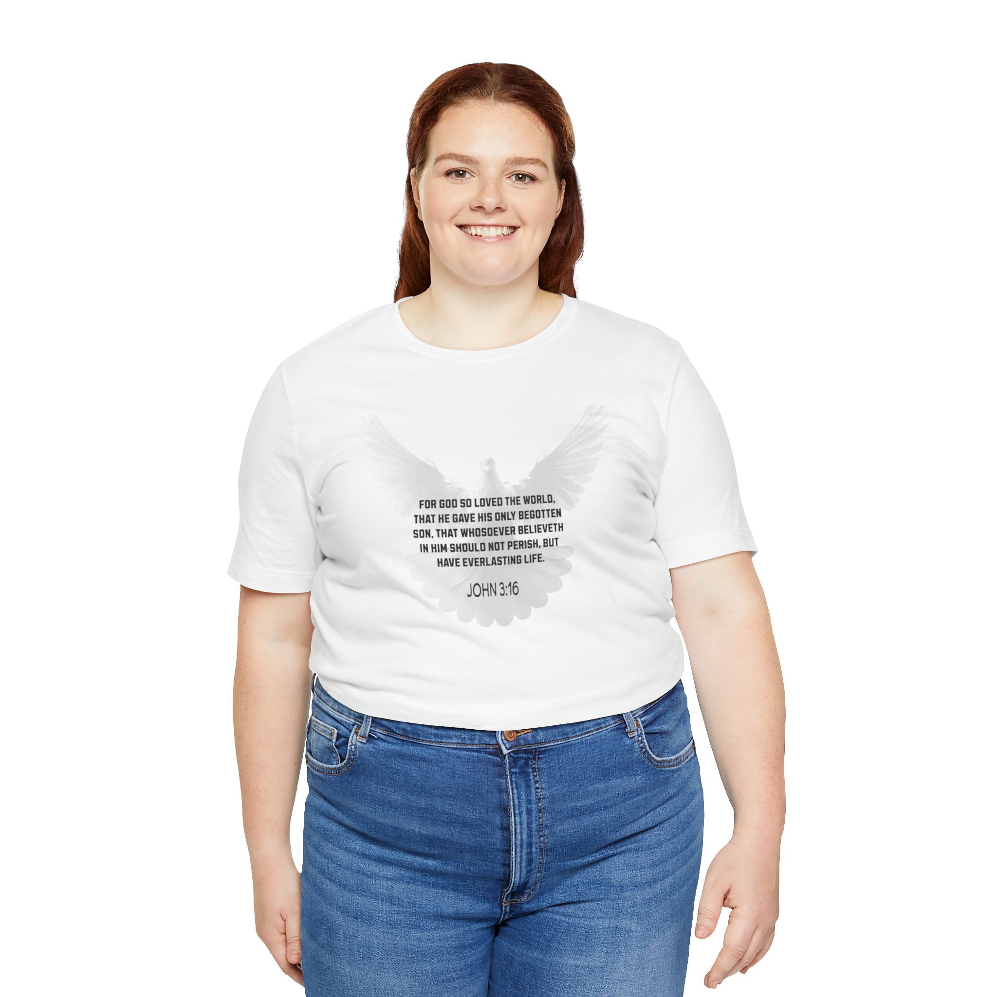 Christian Women's Tee - John 3:16 Short Sleeve Tee