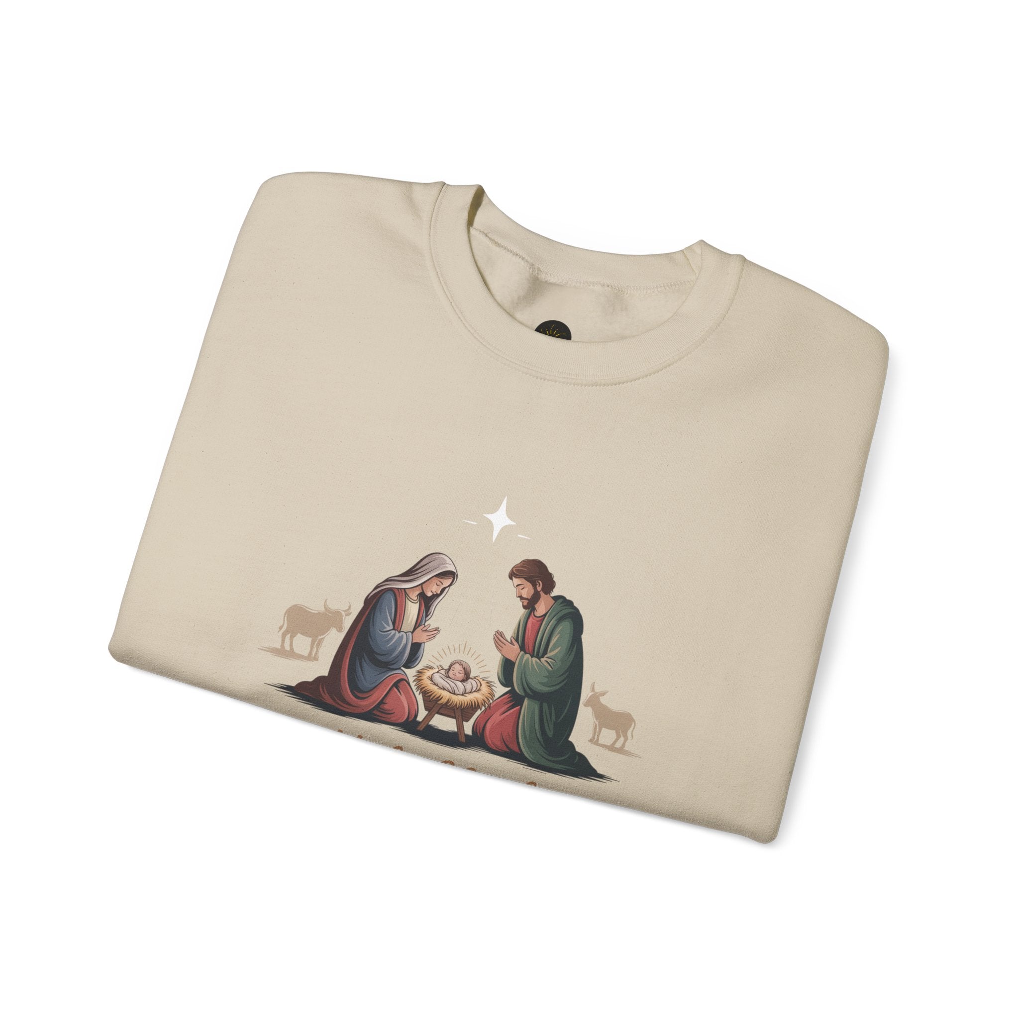 Christian Christmas Jumper, Religious Holiday Sweater, Festive Jesus Pullover, Xmas Crewneck Top, Unisex Sweatshirt