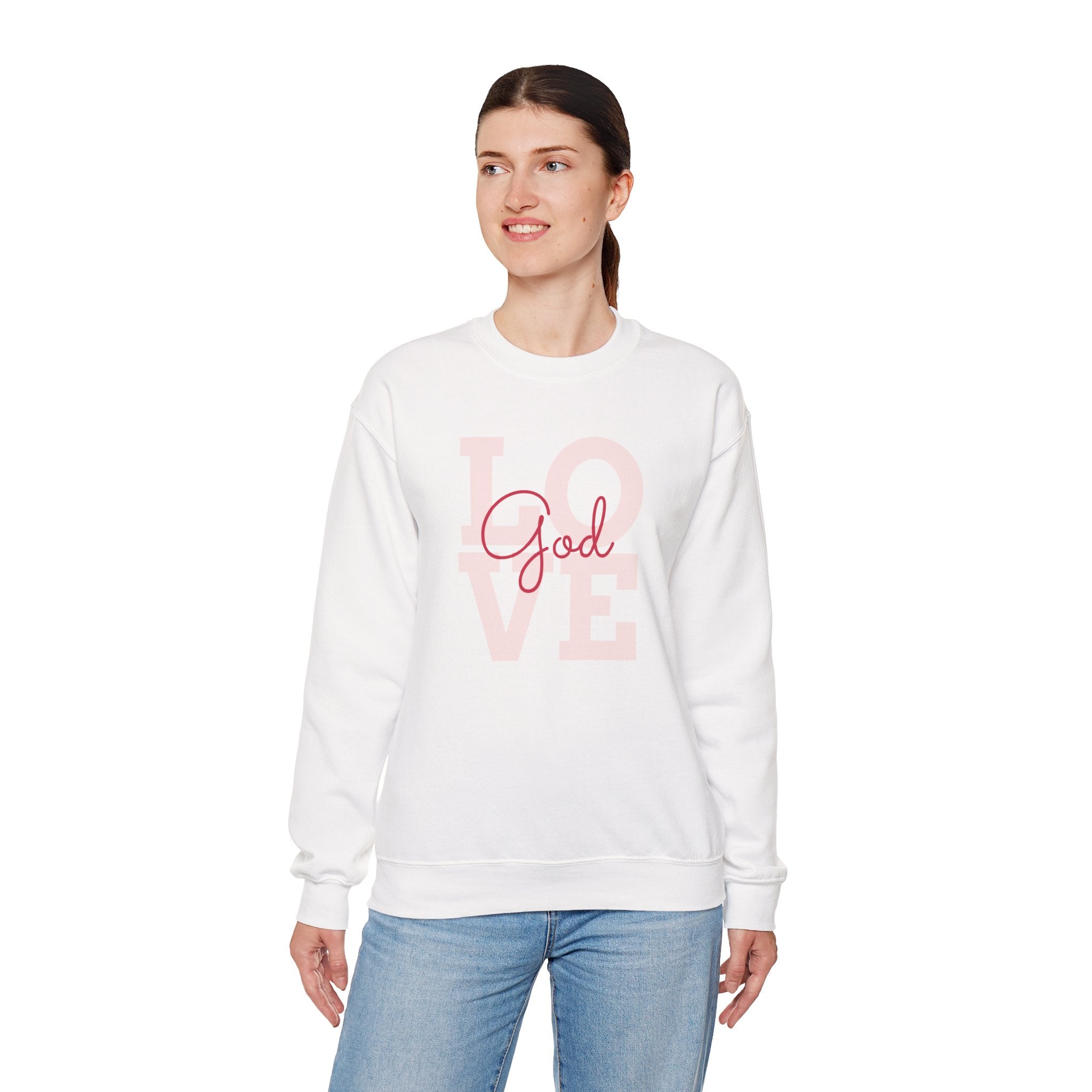 Faith Love God Unisex Sweatshirt Crewneck