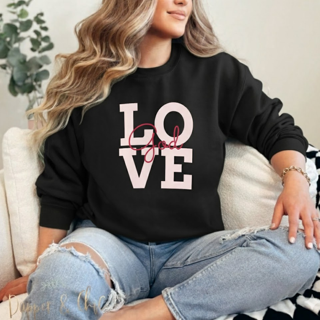 Faith Love God Unisex Sweatshirt Crewneck