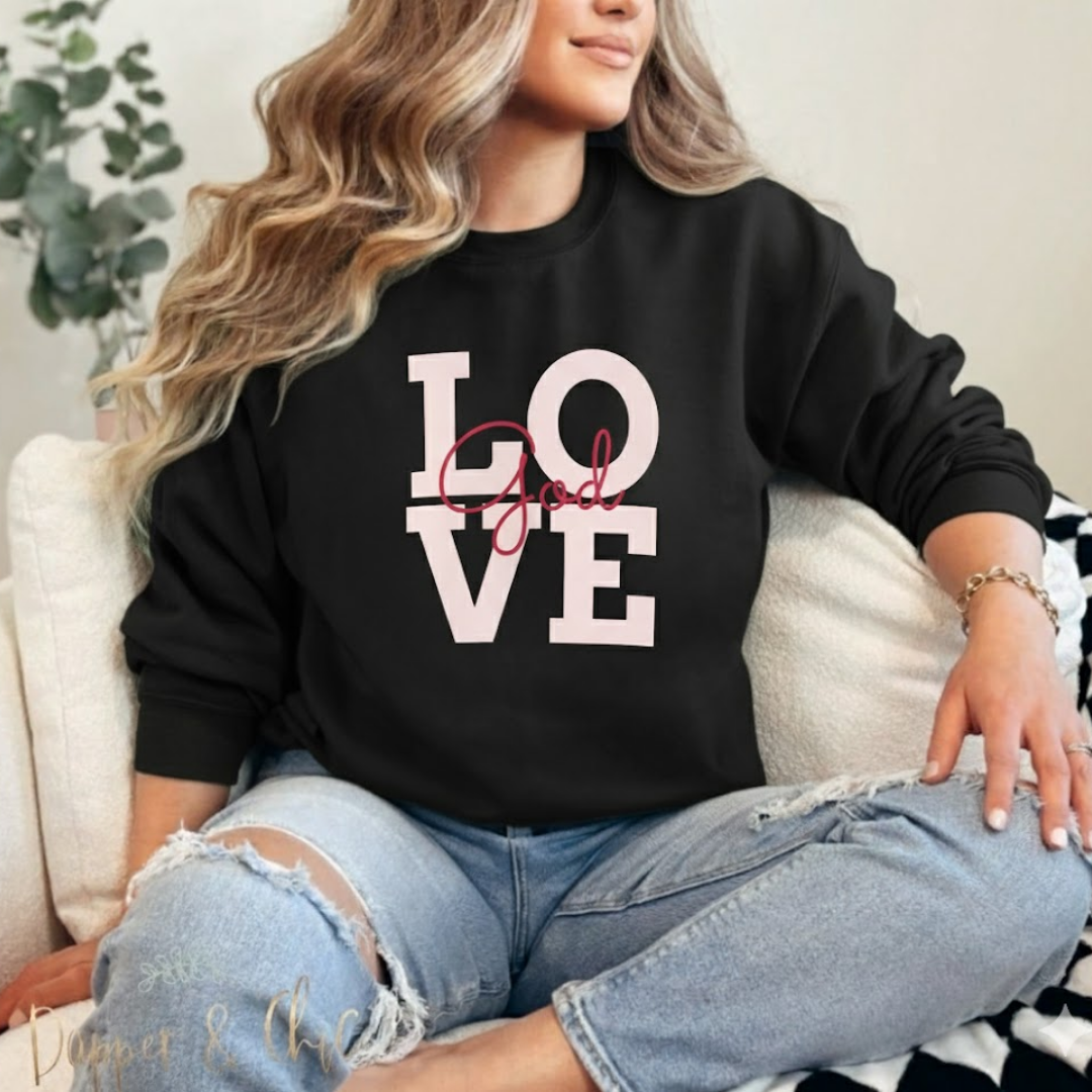 Faith Love God Unisex Sweatshirt Crewneck