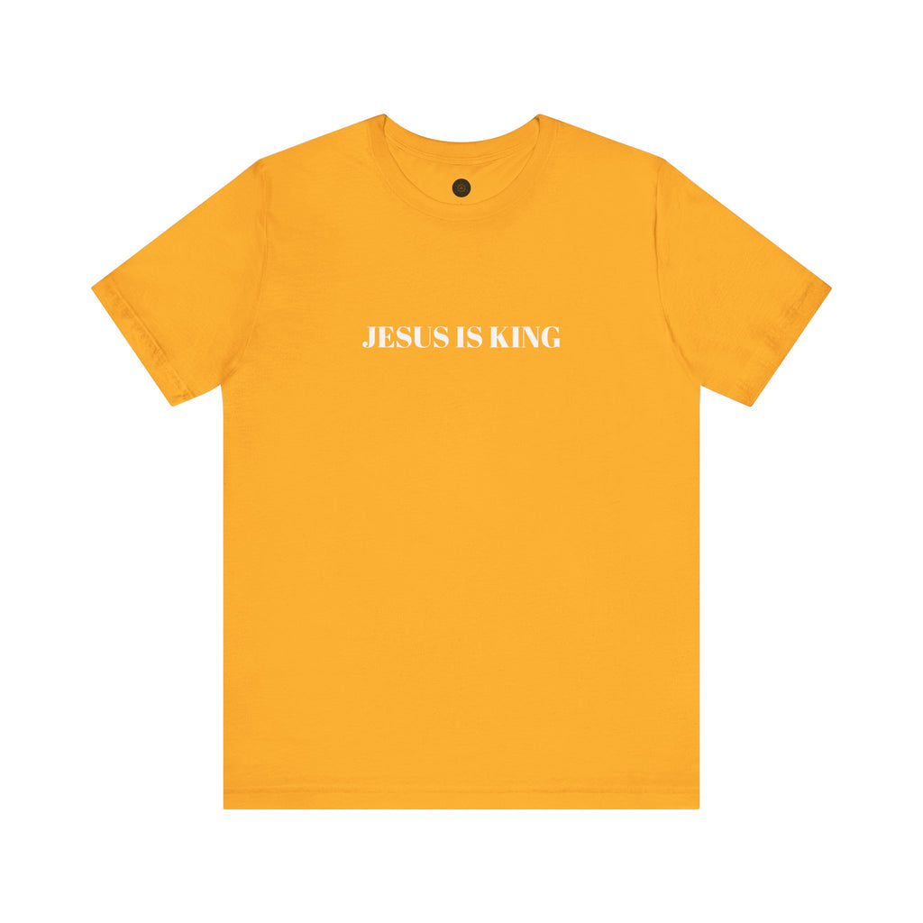 JESUS IS KING - Christian Men's Tee -  Jersey Short Sleeve T-Shirt