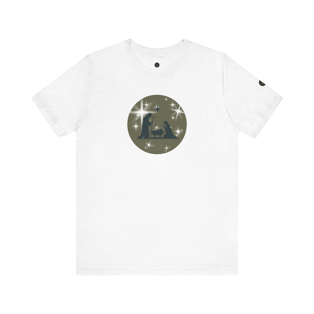 Christian Christmas Tee | Unisex Jersey Short Sleeve Tee, Holiday Apparel, Religious Gift, Family Christmas Shirt, Winter Fashion, Nativity