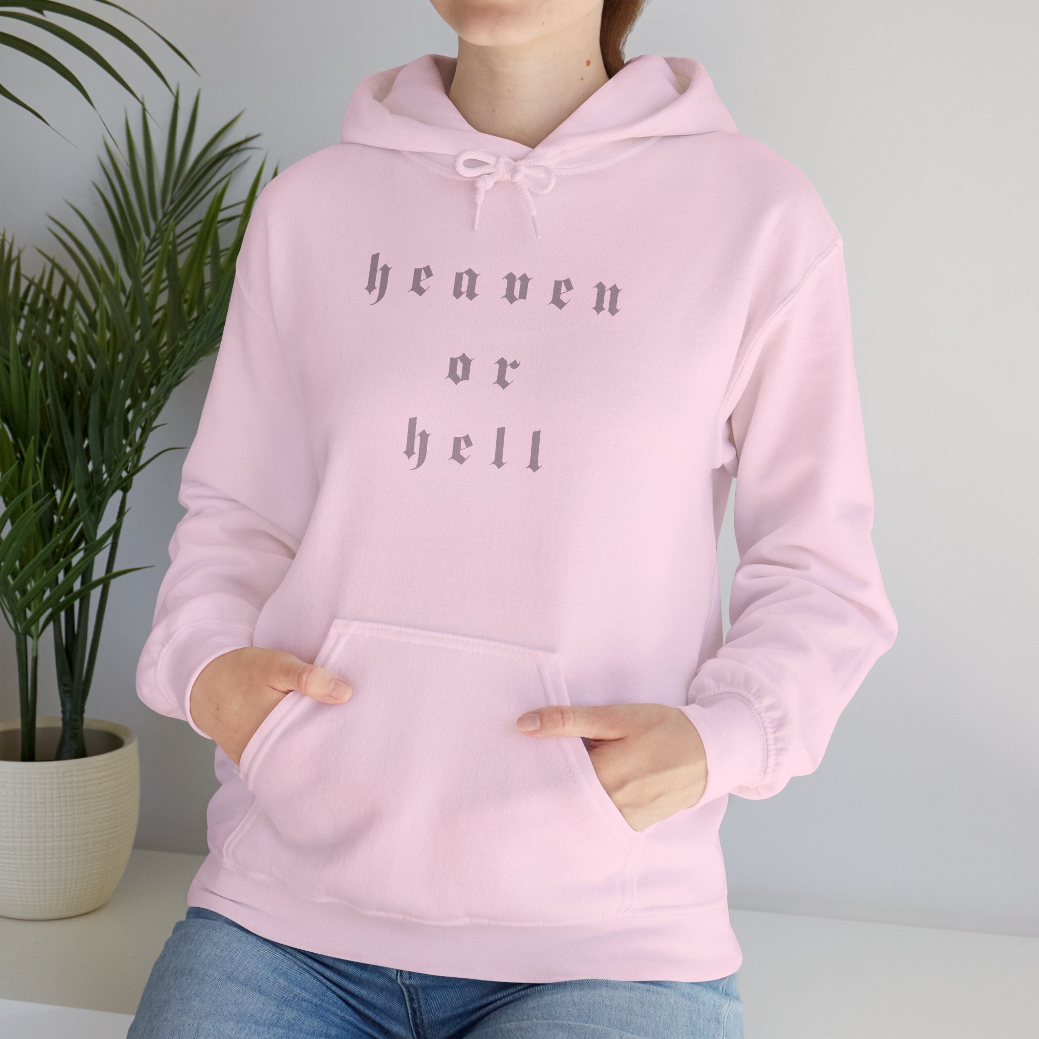 Heaven or Hell Women's Heavy Blend™ Hoodie - Cozy Casual Wear for Any Occasion, Spiritual Gift, Everyday Comfort, Unique Graphic [...]