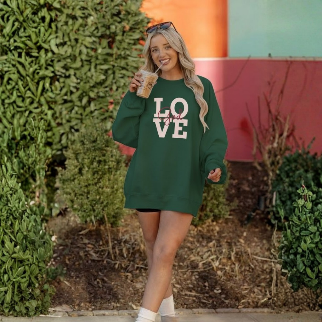 Faith Love God Unisex Sweatshirt Crewneck