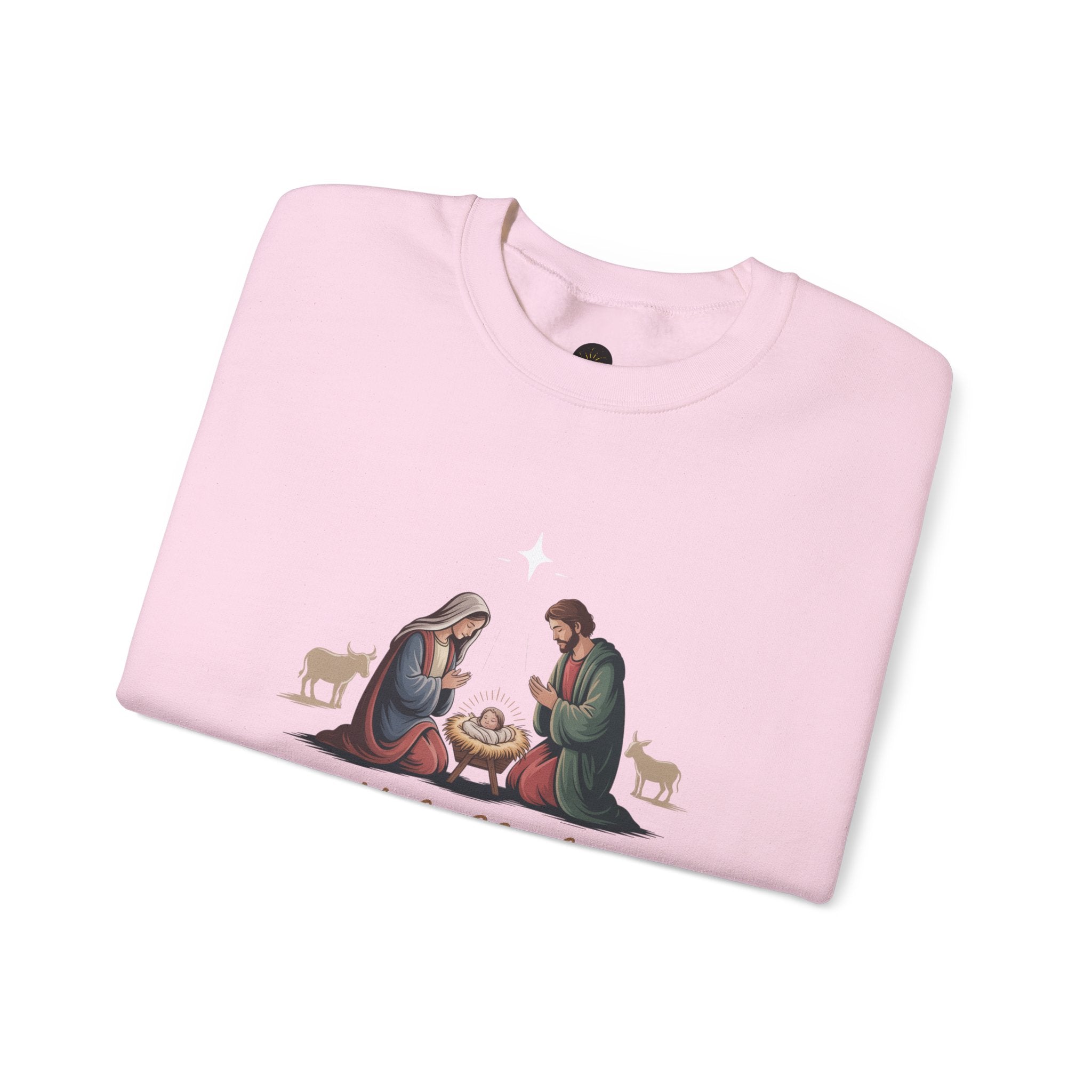 Christian Christmas Jumper, Religious Holiday Sweater, Festive Jesus Pullover, Xmas Crewneck Top, Unisex Sweatshirt