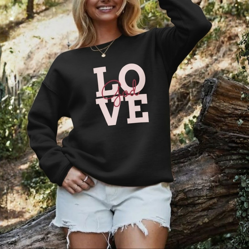 Faith Love God Unisex Sweatshirt Crewneck