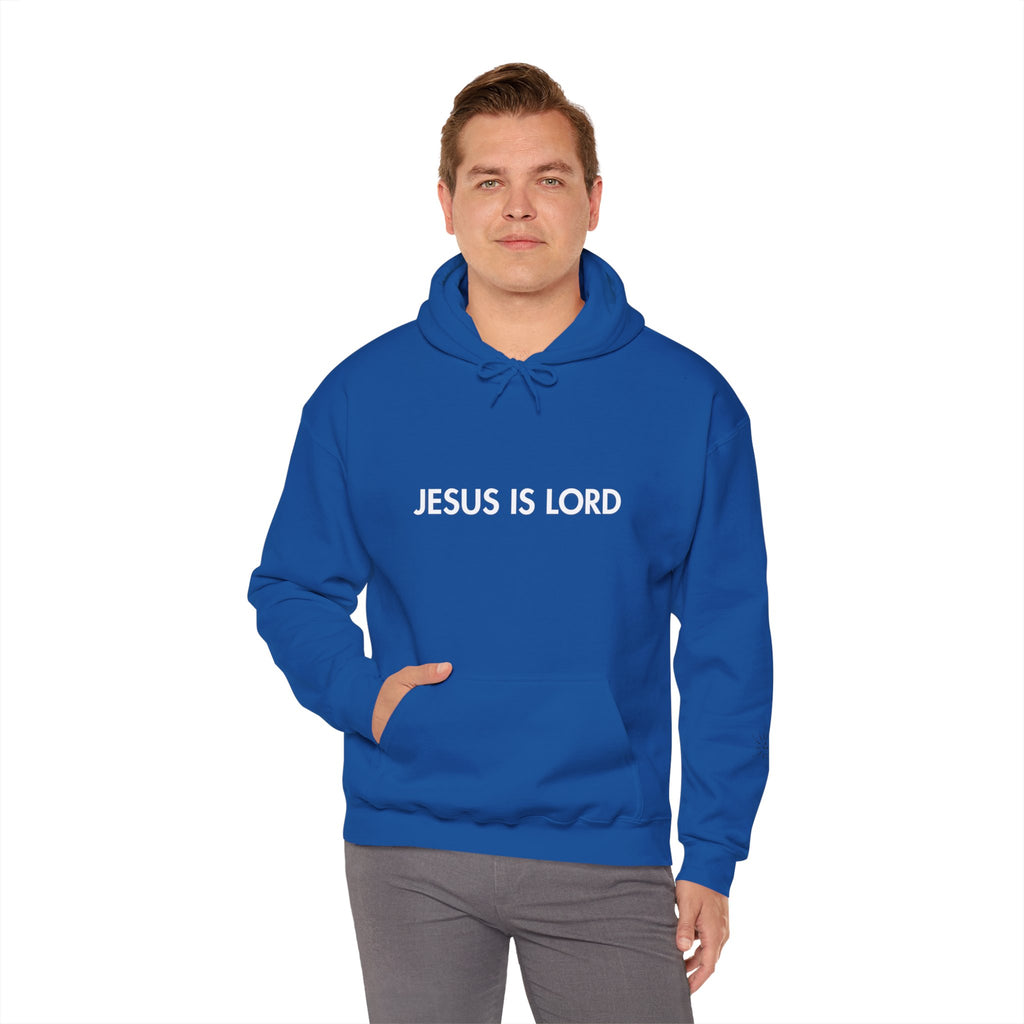Hoodie - Jesus is Lord Men's Heavy Blend™ Hoodie for Spiritual Everyday Comfort