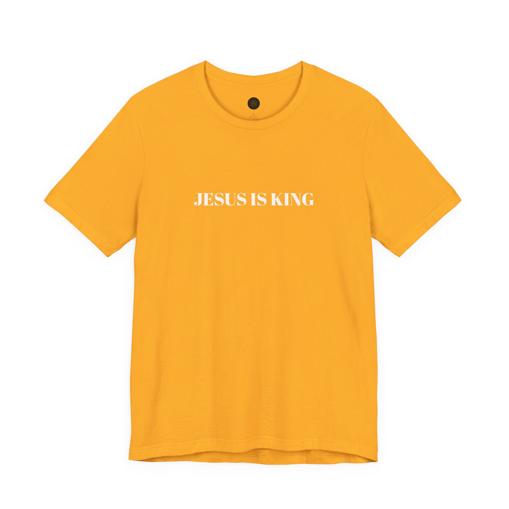 JESUS IS KING - Christian Men's Tee -  Jersey Short Sleeve T-Shirt