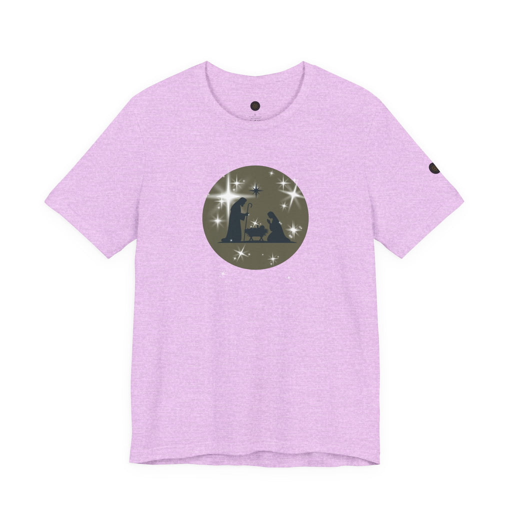 Christian Christmas Tee | Unisex Jersey Short Sleeve Tee, Holiday Apparel, Religious Gift, Family Christmas Shirt, Winter Fashion, Nativity