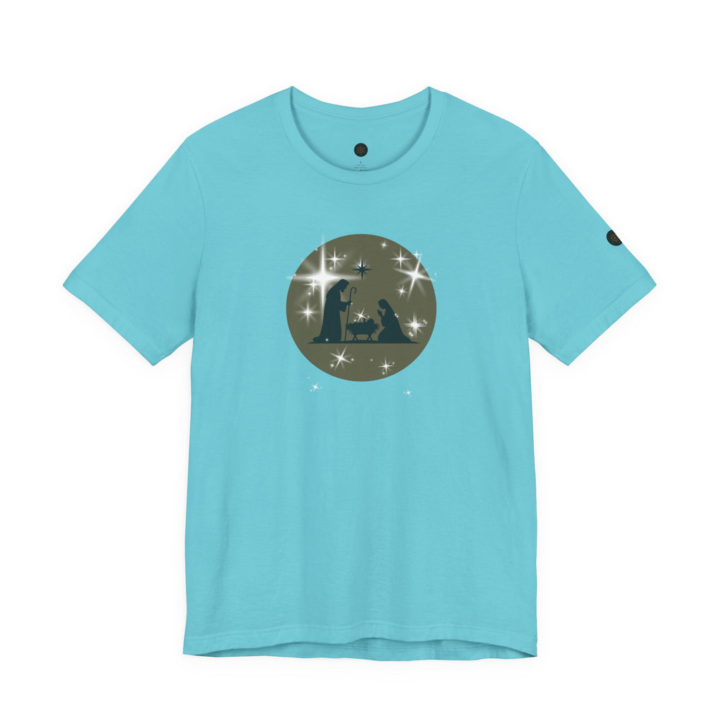 Christian Christmas Tee | Unisex Jersey Short Sleeve Tee, Holiday Apparel, Religious Gift, Family Christmas Shirt, Winter Fashion, Nativity