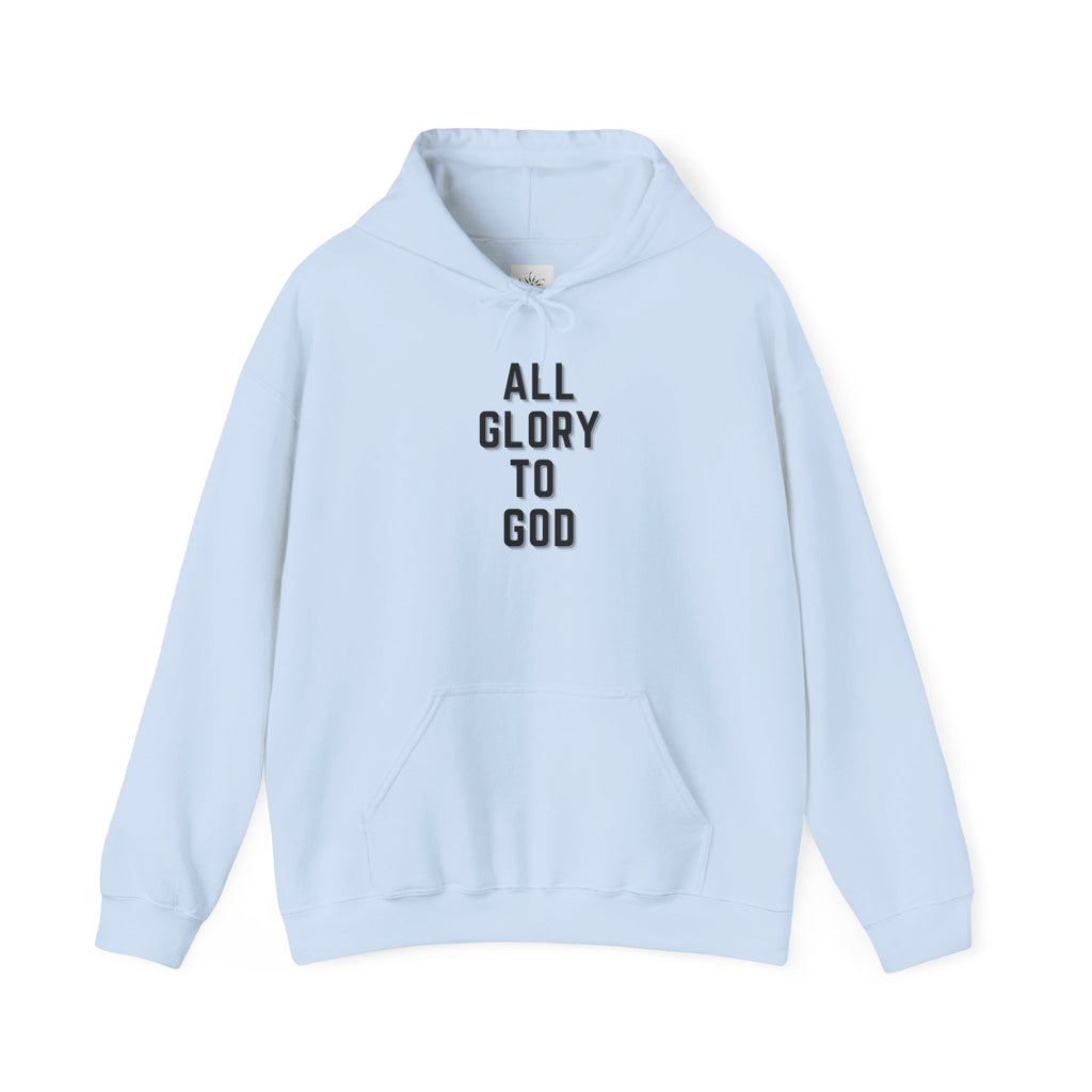 Religious Hooded Sweatshirt - All Glory to God
