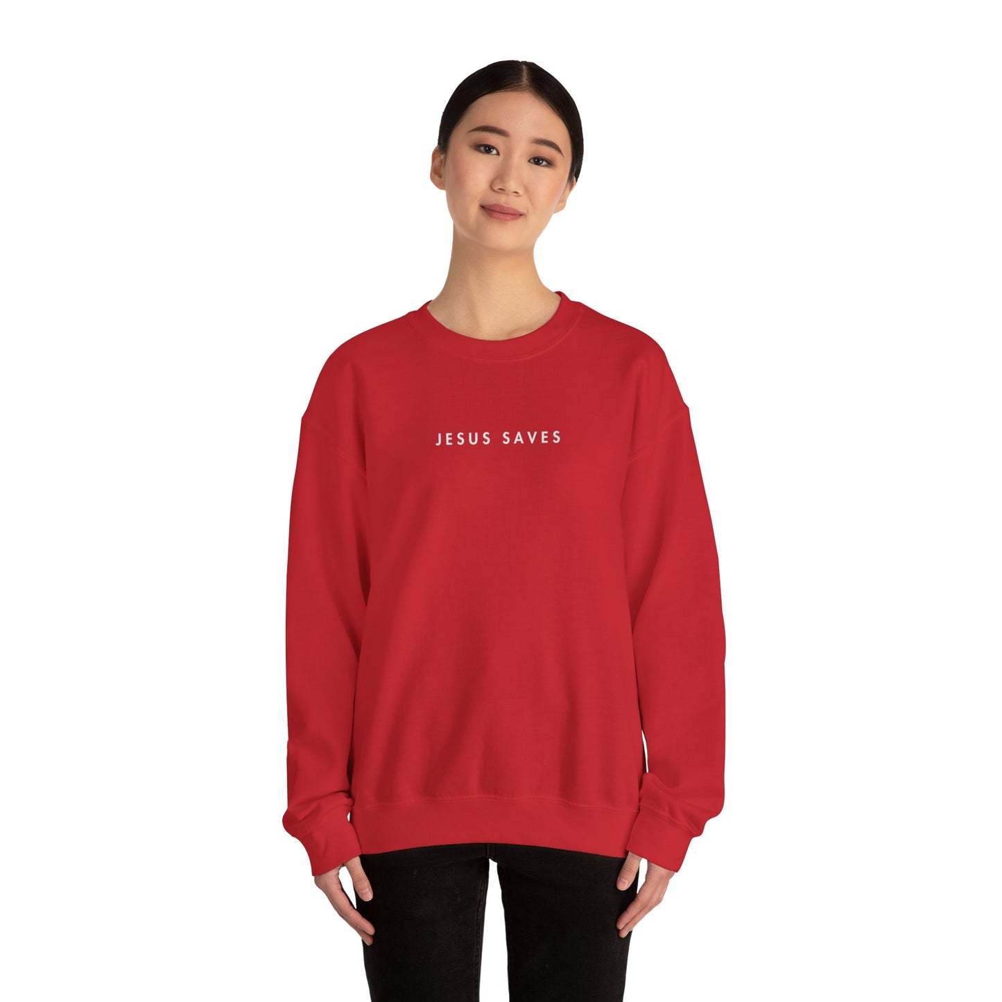 Jesus Saves Faith Women's Crewneck Sweatshirt