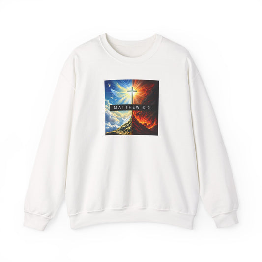 Women's Sweatshirt Heaven Cross and Hell Heavy Blend Crewneck