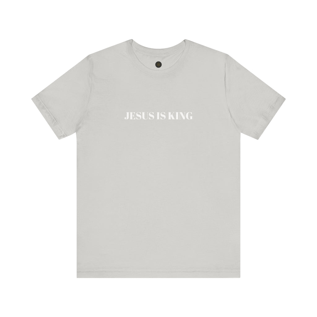 JESUS IS KING - Christian Men's Tee -  Jersey Short Sleeve T-Shirt