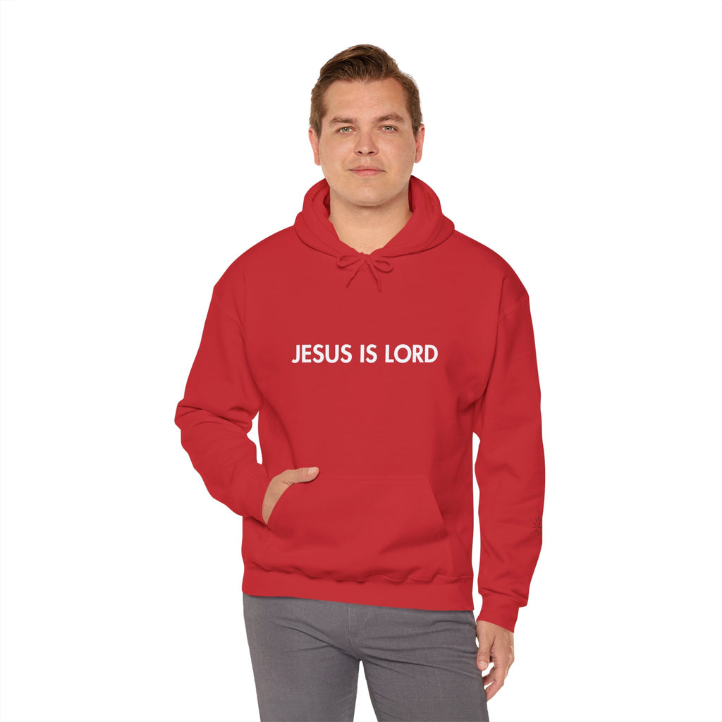 Hoodie - Jesus is Lord Men's Heavy Blend™ Hoodie for Spiritual Everyday Comfort