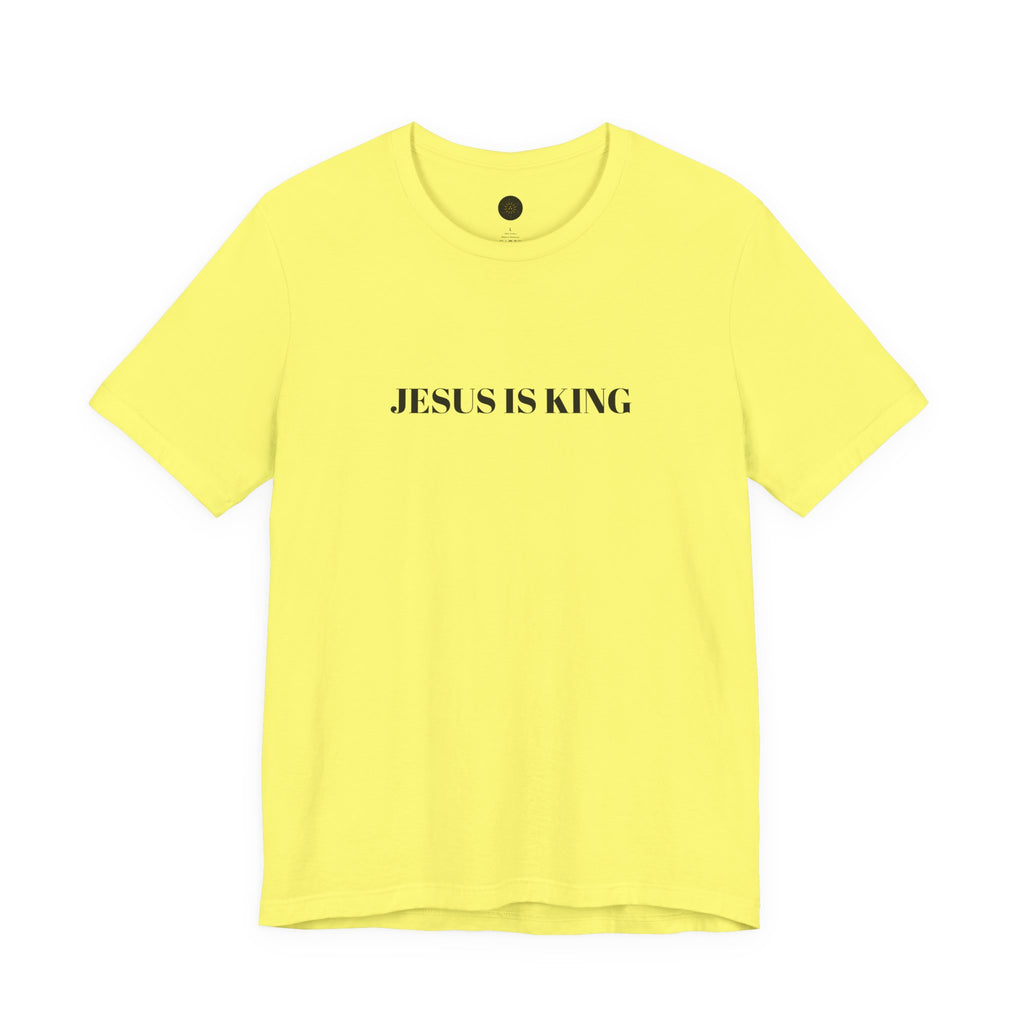 JESUS IS KING - Christian Men's Tee -  Jersey Short Sleeve T-Shirt