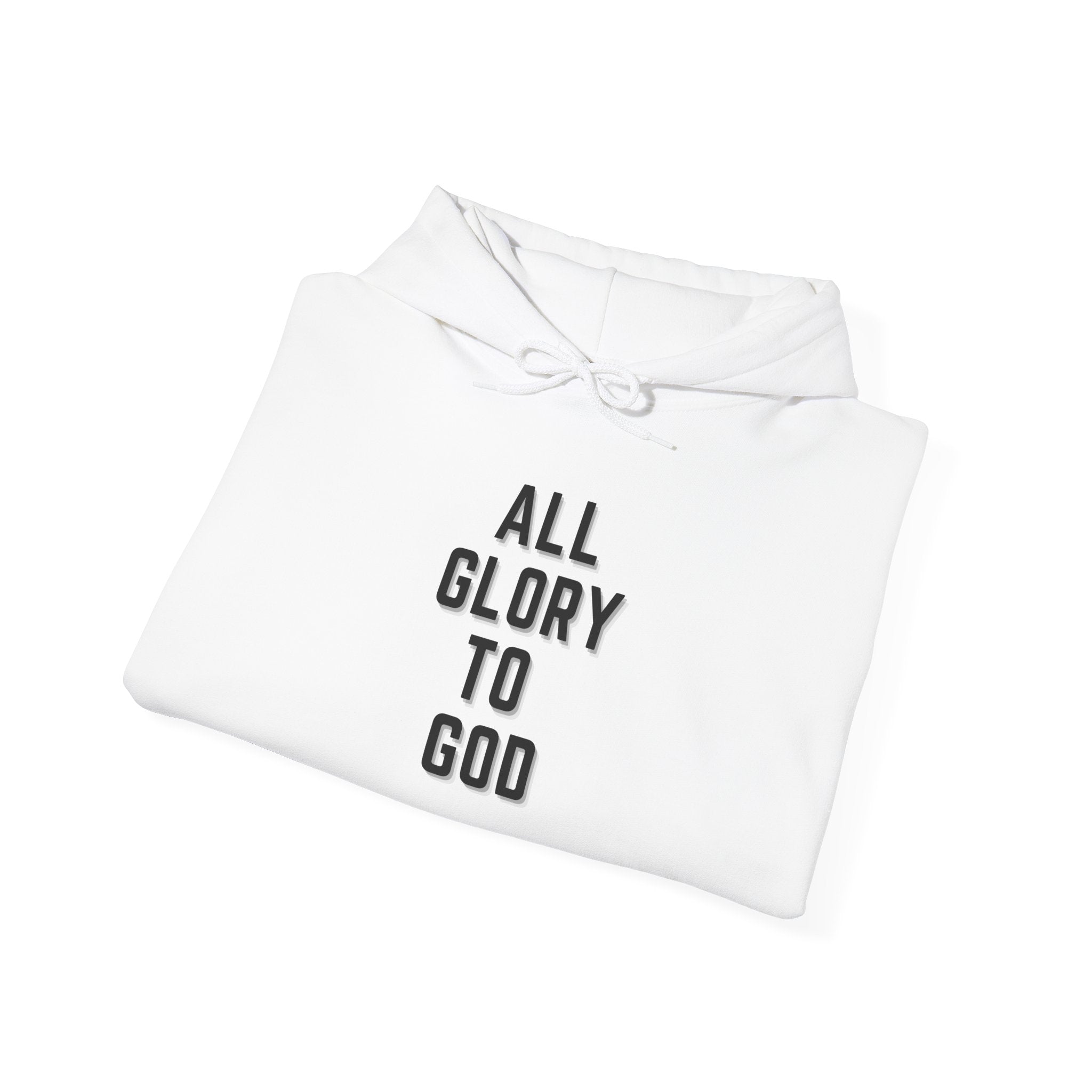 Religious Hooded Sweatshirt - All Glory to God