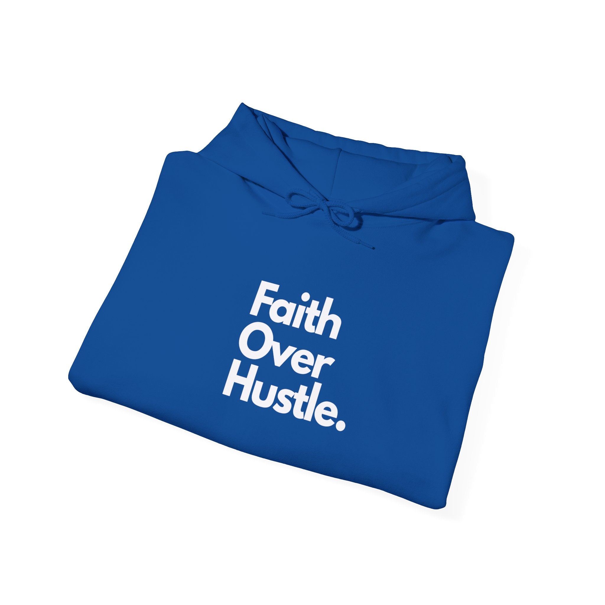 Faith Over Hustle Hoodie — Inspirational Christian Pullover