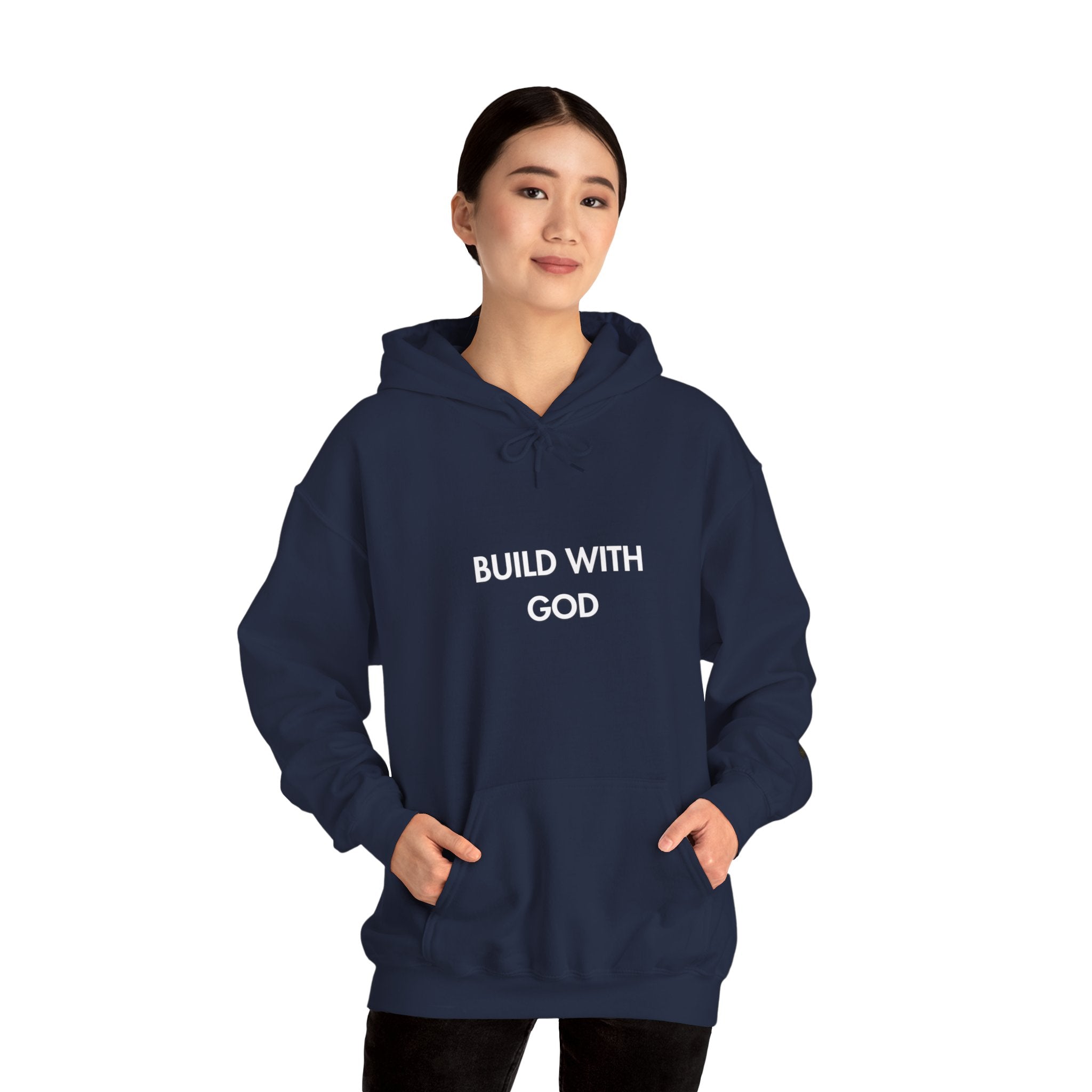 Build With God Hoodie — Faith-Inspired Christian Pullover