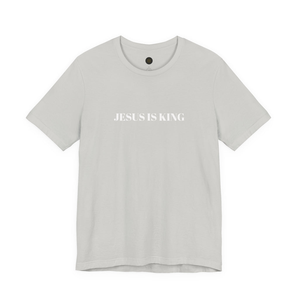JESUS IS KING - Christian Men's Tee -  Jersey Short Sleeve T-Shirt
